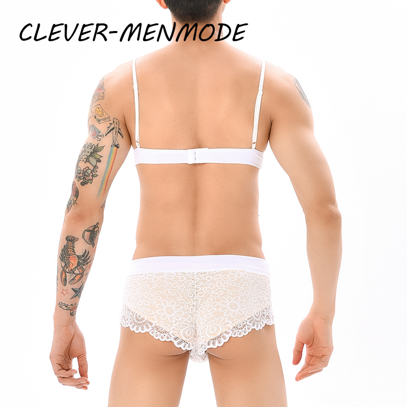 Men Sexy Crossdressing Erotic  - огляд і ціна Lace Bralette Set